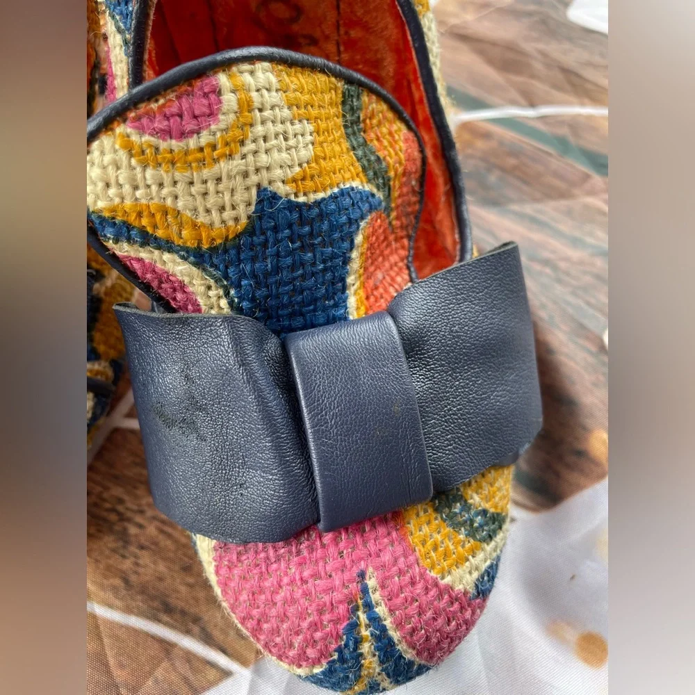 Irregular Choice Red and Orange Heels with Vibrant Design - Picture 10 of 16